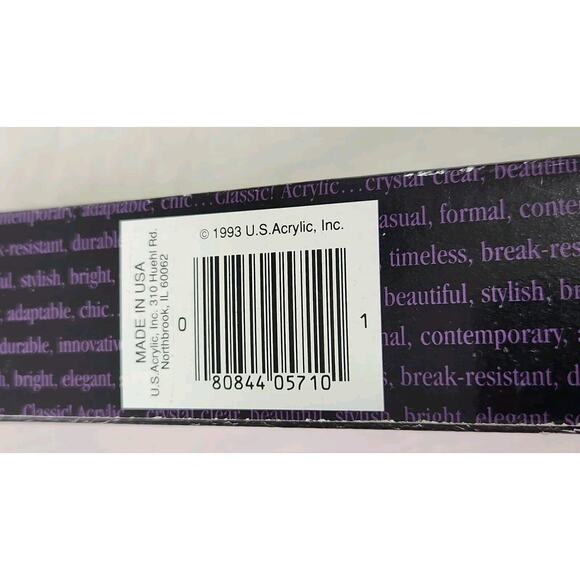 Cheese & Cracker Serving tray Holder Fancy U.S. Acrylic 1993 - Picture 3 of 7